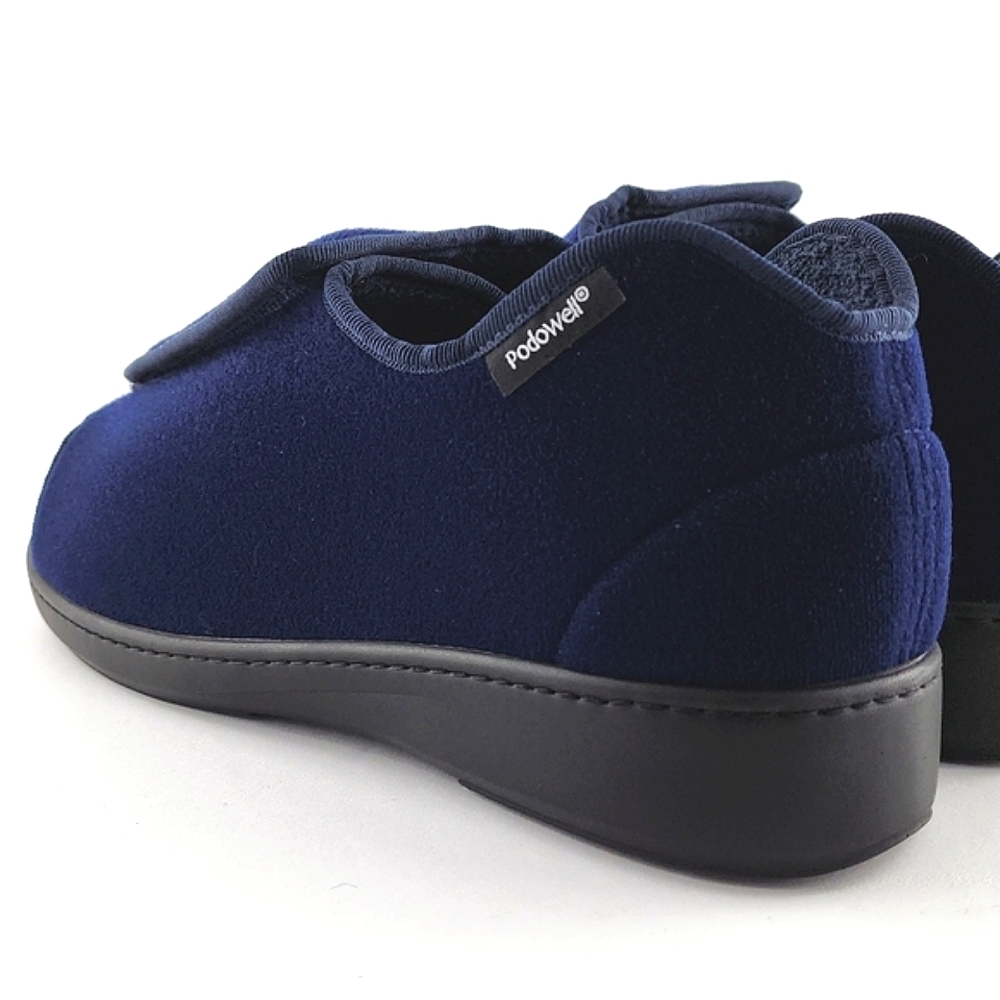 Podowell Men's Blue Alexis Hi-Top Slippers Antibacterial Washable Size 42 - Picture 7 of 15